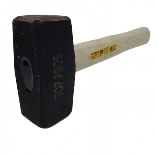 Marreta De Aço Forjado 2kg Cabo Madeira Resistente