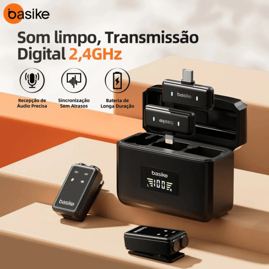 Microfone Lapela Gravação Profissional Cancelamento De Ruído