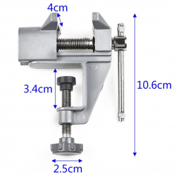 Mini Torno Morsa De Bancada Mesa Base Fixa