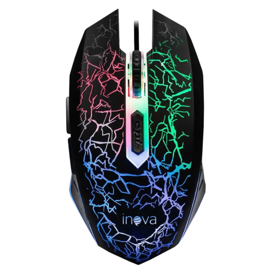 Mouse Gamer Para Jogos Led Rgb 2400 Dpi Usb 6 Botões