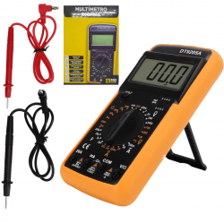 Multímetro Digital Grande C/ Bipe Voltimetro Capacimetro Amp