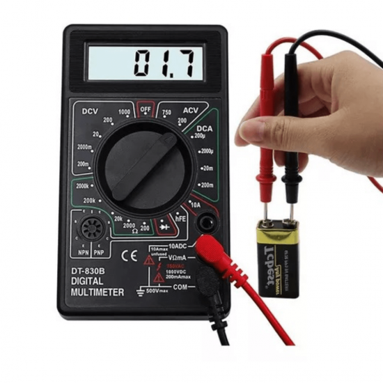 Multímetro Digital Voltímetro Medidor de Voltagem LCD - GB54040