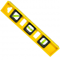 Nível Régua PVC 3 Bolhas 30CM Profissional ABS De Prumo Medição Nivelador