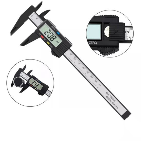 Paquimetro Digital Profissional 150mm 0,1mm Com Tela LCD