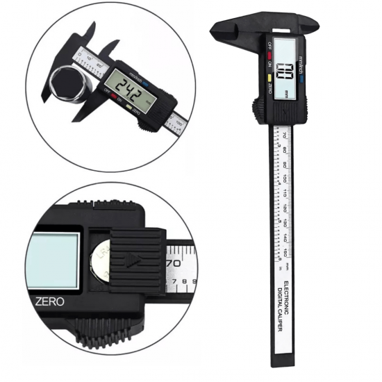 Paquimetro Digital Profissional 150mm 0,1mm Com Tela LCD