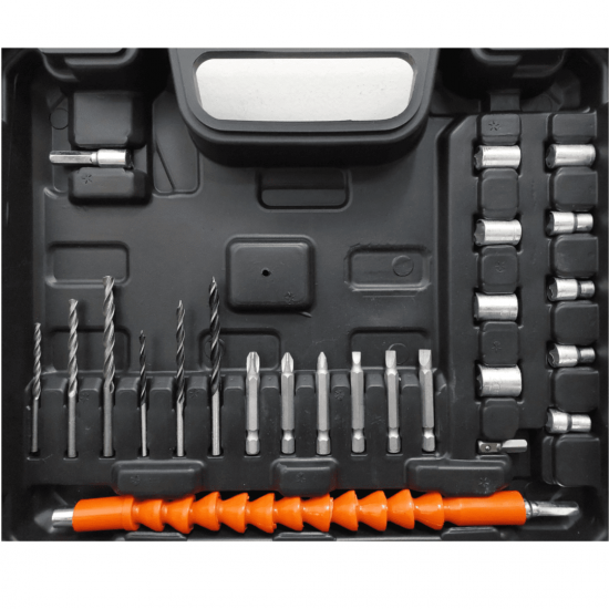 Parafusadeira Furadeira De Impacto Bivolt 21v 2 Baterias Com Maleta Ranger