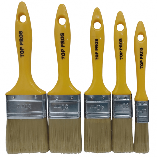 Pincel de cerdas macias para pinturas em geral com diversos tamanhos - top pros