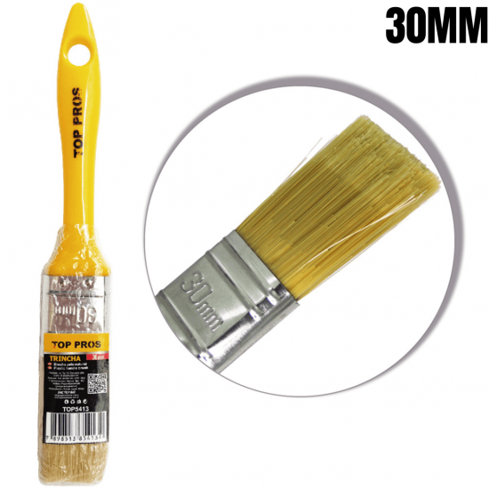 Pincel de cerdas macias para pinturas em geral com diversos tamanhos - top pros