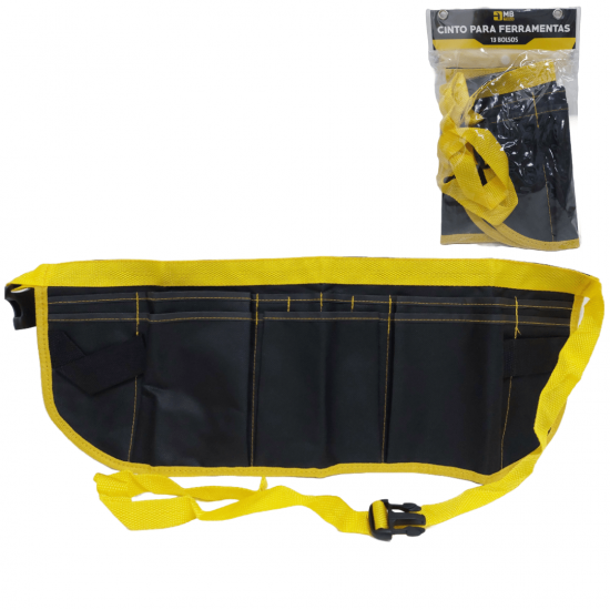 Pochete de Ferramentas Profissional com 13 Bolsos