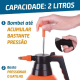 Pulverizador Manual 2 Litros Alta Pressão Borrifador Jardim Plantas