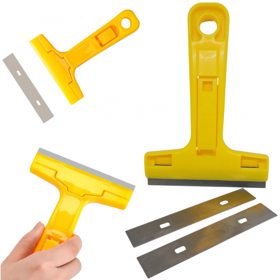 Raspador de Vidro de Box Adesivo Banheiro Tintas Azulejo Lamina Estilete - GB59194