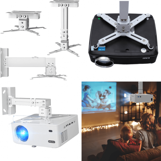 SUPORTE PROJETOR DATASHOW TETO PAREDE