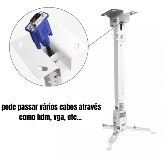 SUPORTE PROJETOR DATASHOW TETO PAREDE