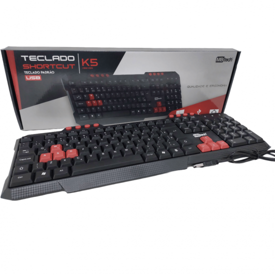 Teclado Game Multimidia Shortcut Usb K5