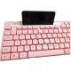 Teclado Para Computador Na Cor Rosa Com Suporte De Celular