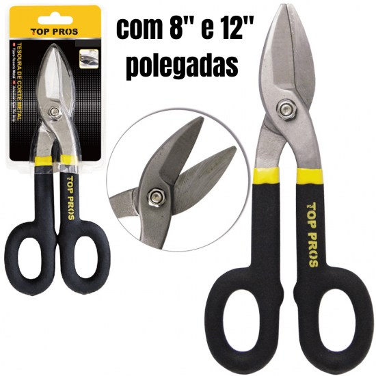 TESOURA DE FUNILEIRO CABO EMBORRACHADO TOP PROS  DE 8