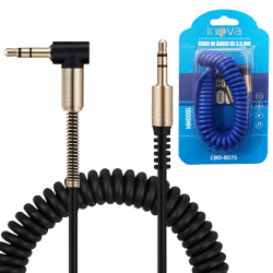 Cabo de Áudio Auxiliar Espiral para Som P2 Macho para P2 Macho