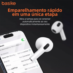 Fone de Ouvido Auricular Ba FON 9856 - Bluetooth 5.3 - BASIKE