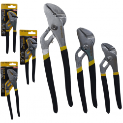 Alicate Bomba DÁgua 6'', 8'' e 10'' polegadas, Bico Papagaio, Reguláve, Aço Forjado e Cabo emborrachado