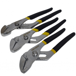 Alicate Bomba DÁgua 6'', 8'' e 10'' polegadas, Bico Papagaio, Reguláve, Aço Forjado e Cabo emborrachado