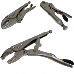 Alicate De Pressão Mordente Curvo 7 Polegadas Profissional - TOP PROS - TOP4863