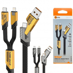 CABO 4 EM 1 USB-A/USB-C TIPOC/LIGHTNING 27W - Basike