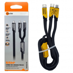 Cabo BASIKE - USB-C - Lightning/Type C - 65W - 1 Metro