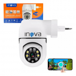 Câmera Tomada Hd Wifi Panorâmica Infravermelho Smart facilidade na instalação - Interna Plug tomada