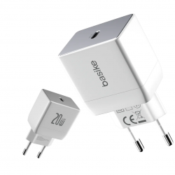 Carregador de Parede Turbo Basike Ba CAR068 - USB C, 20W, PD 3.0, Quick Charge