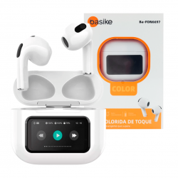 Fone de Ouvido Auricular Ba FON 6697 - Bluetooth 5.4, Tela LCD