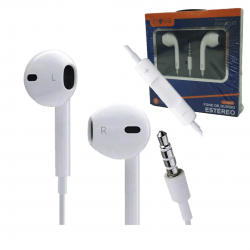 Fone De Ouvido Com Fio e Microfone Fone pro2 com controle de volume - fon-30137